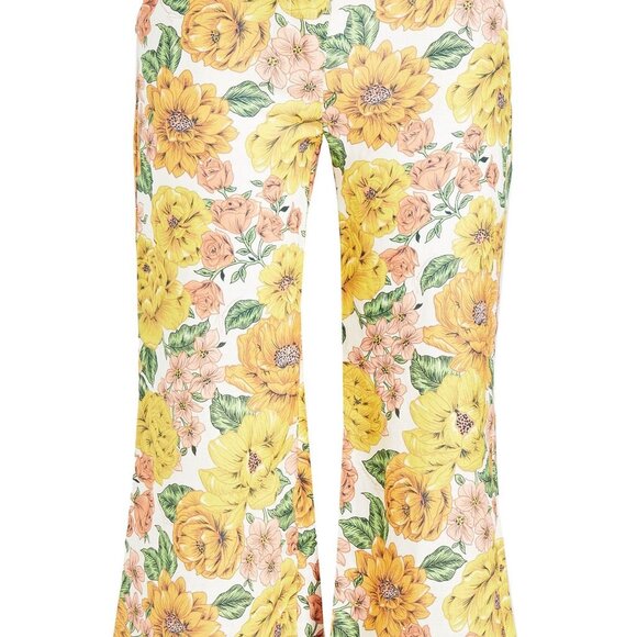 ZIMMERMANN Poppy Cropped Linen Flare Pants - Picture 8 of 12